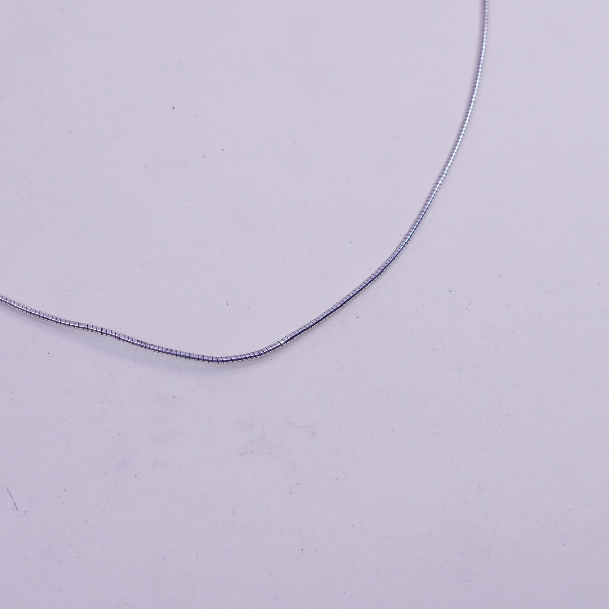 16”, 1mm, Vintage sterling silver snake chain, Italy 925 necklace