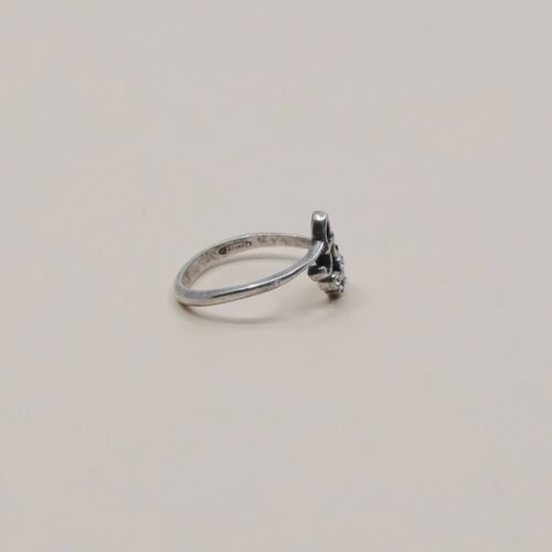 Sz 6, Sterling Handmade Ring, 925 Silver Band W/ Initial A And Cz