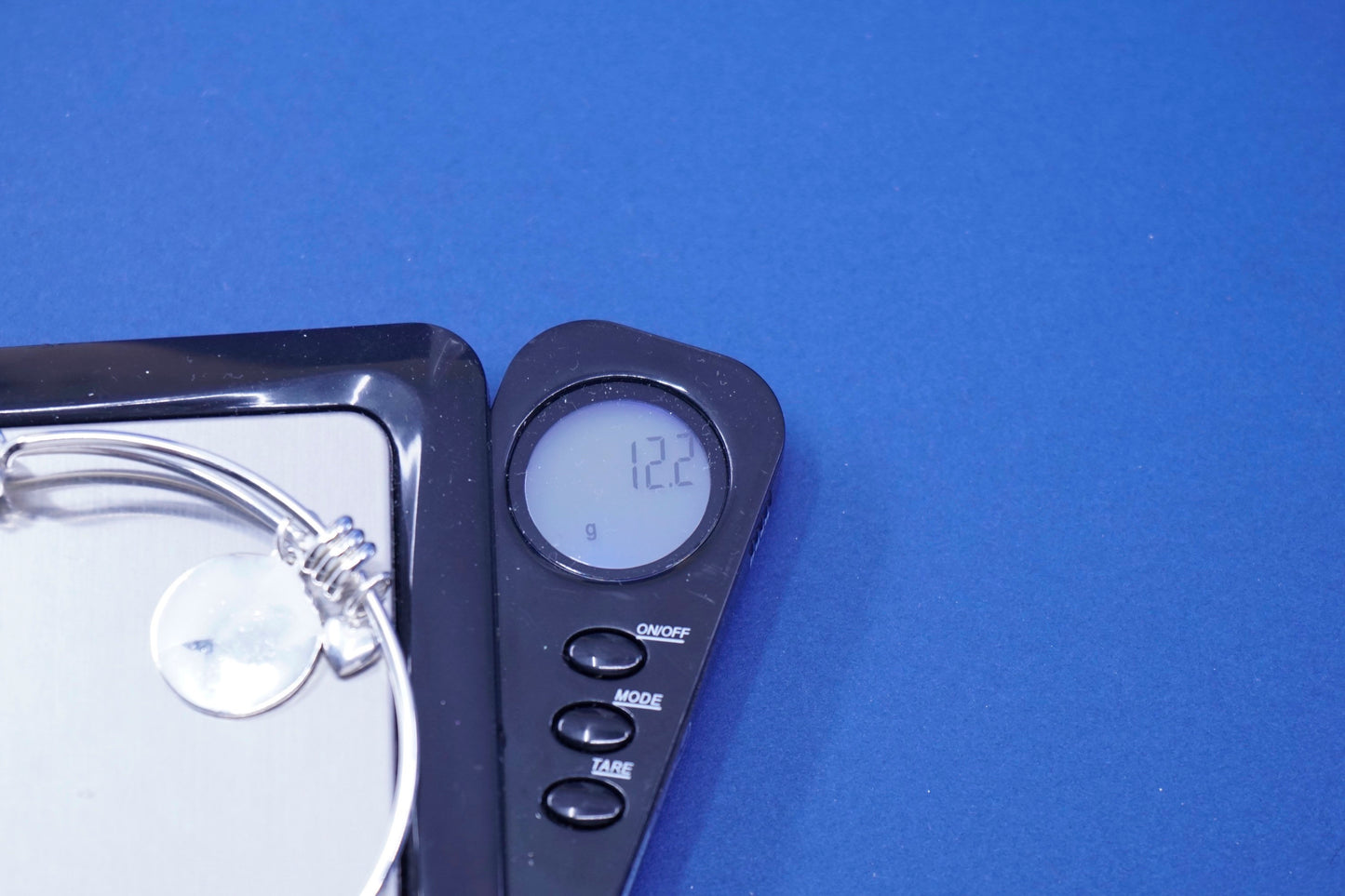 8”, vintage sterling silver handmade bracelet, 925 bangle w/ initial “H” charm