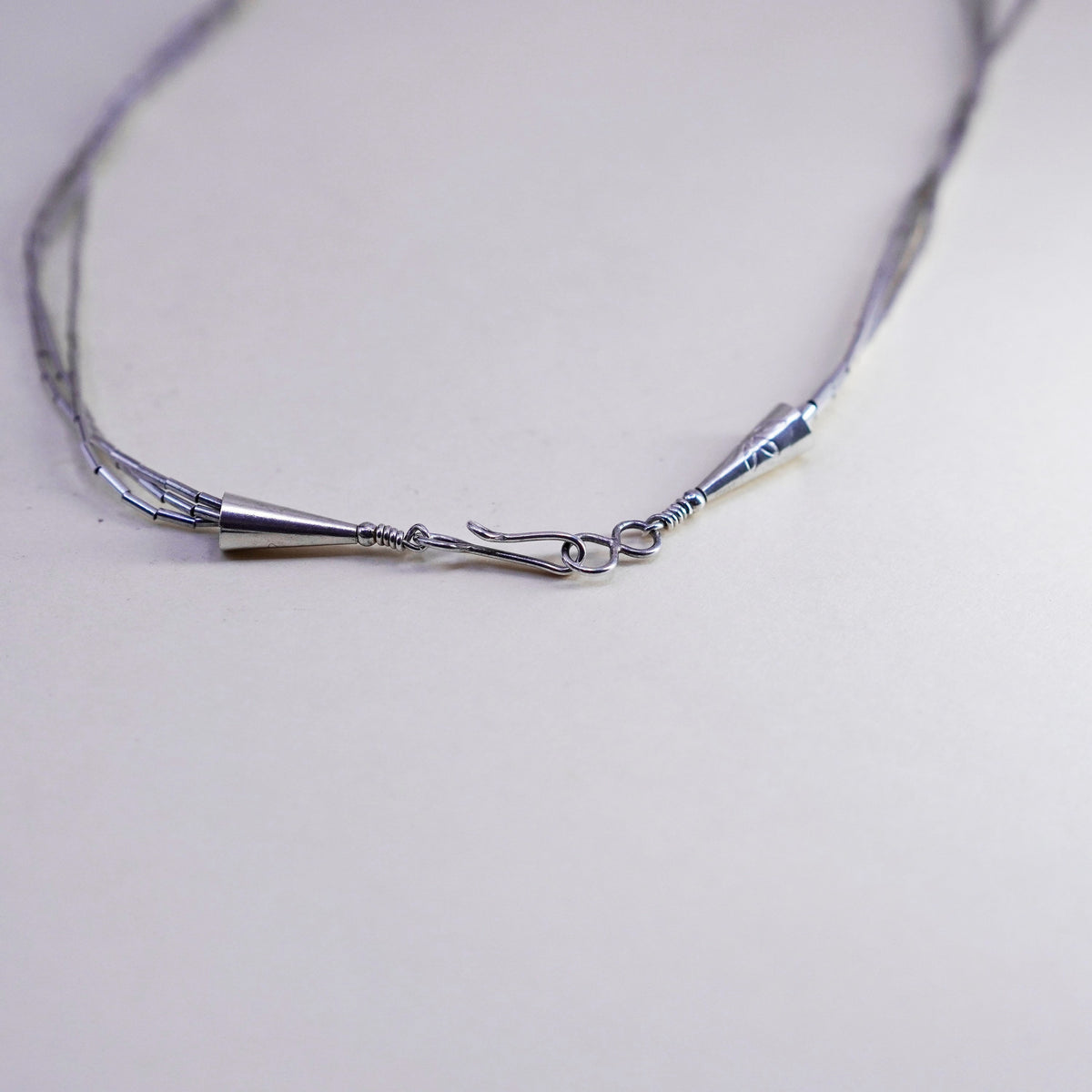 21” Native American Liquid Sterling 925 Silver Bird Charm Fetish necklace chain