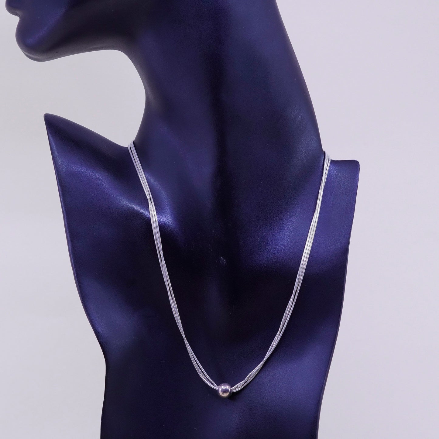 16”, Silpada Thoreau Necklace, italy Sterling 925 Silver Multi Chain Necklace