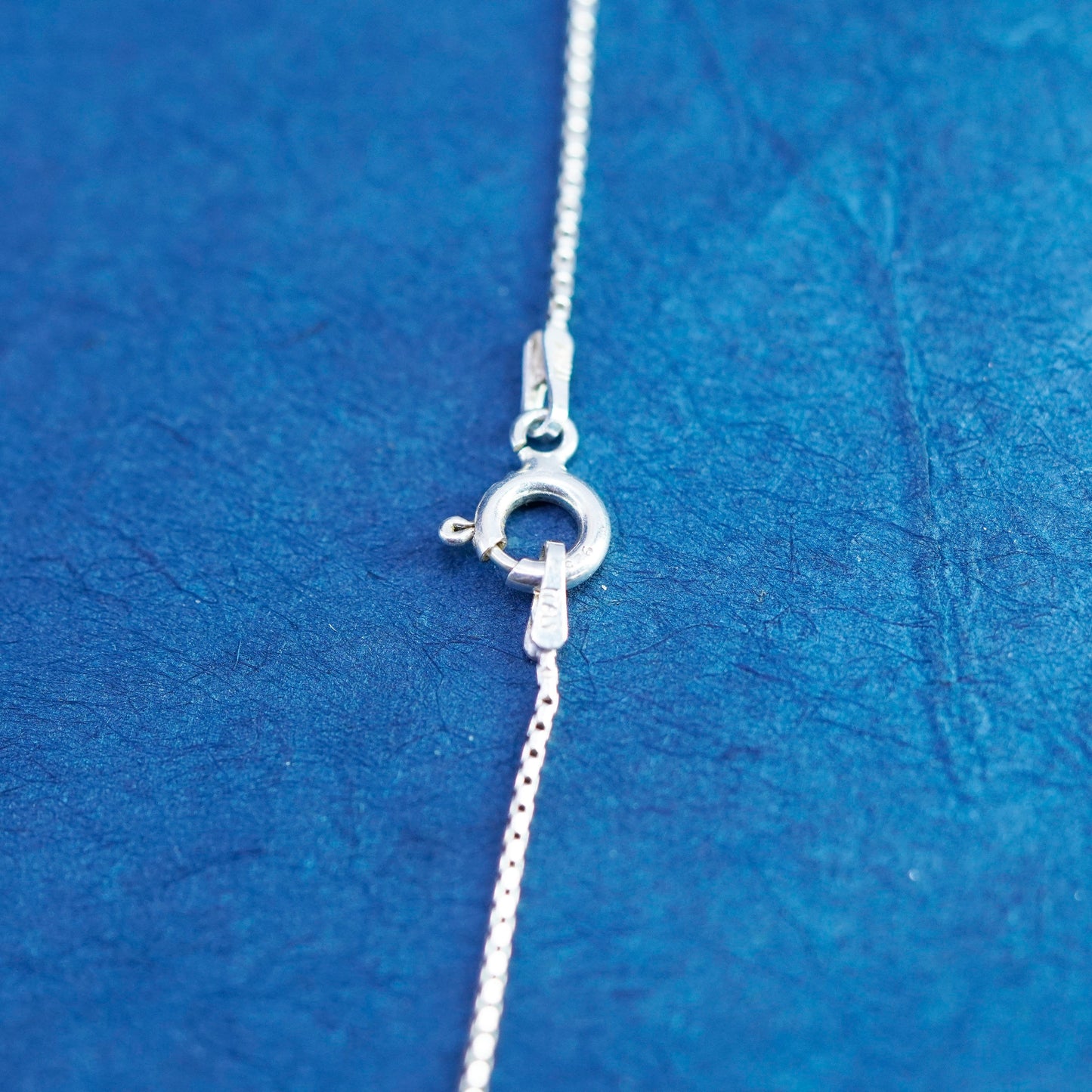 16”, 1mm, vintage Sterling silver handmade necklace, 925 snake chain