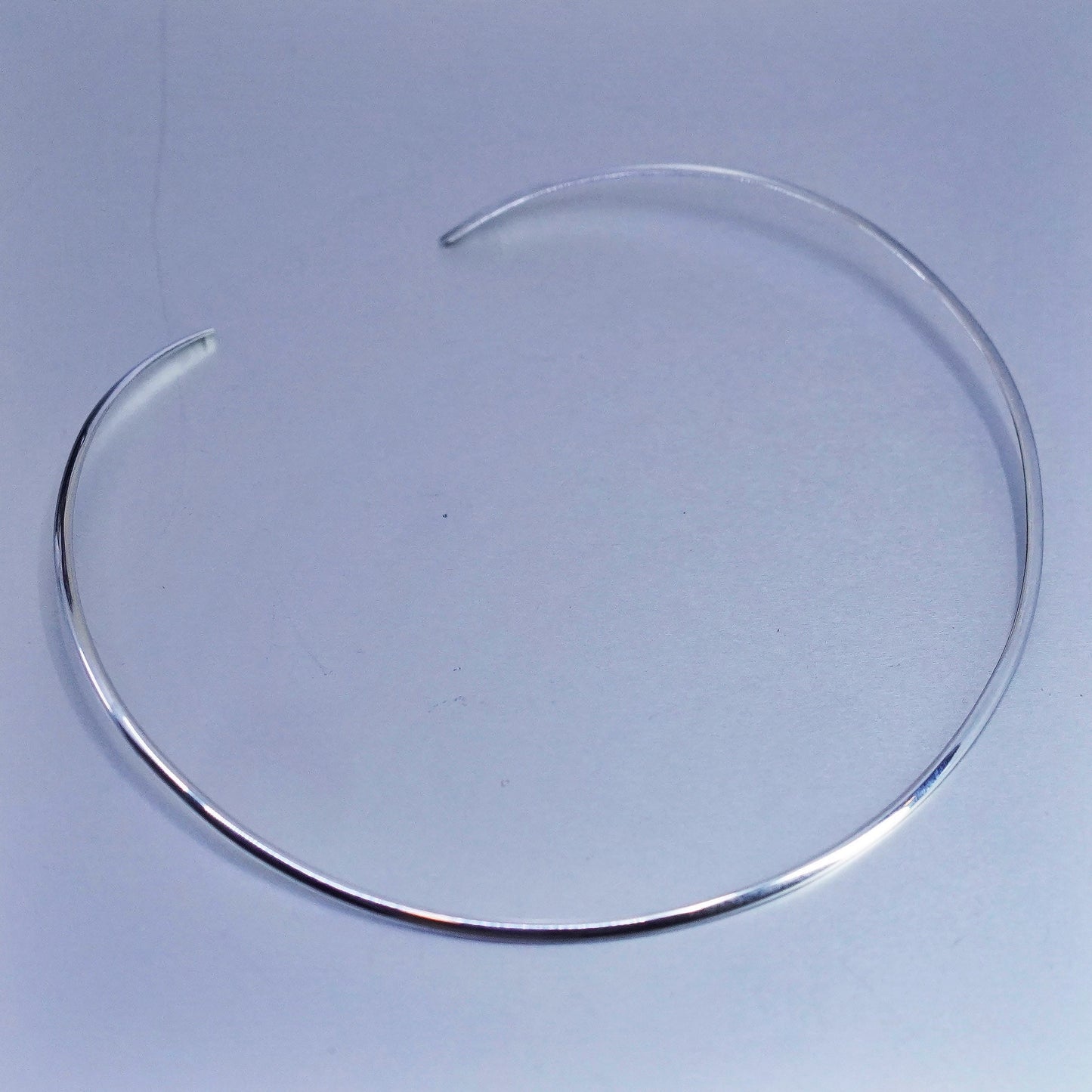 12”, vintage Sterling 925 silver handmade choker collar necklace