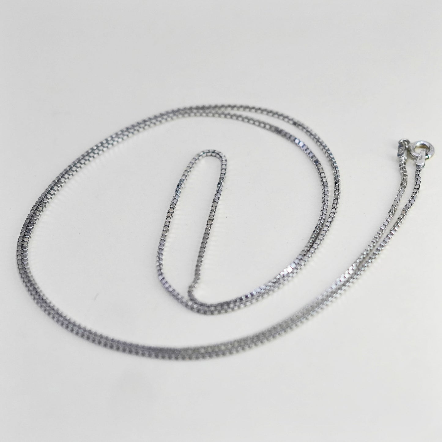 24”, 1.6mm, Vintage Italy sterling silver 925 s link chain, necklace