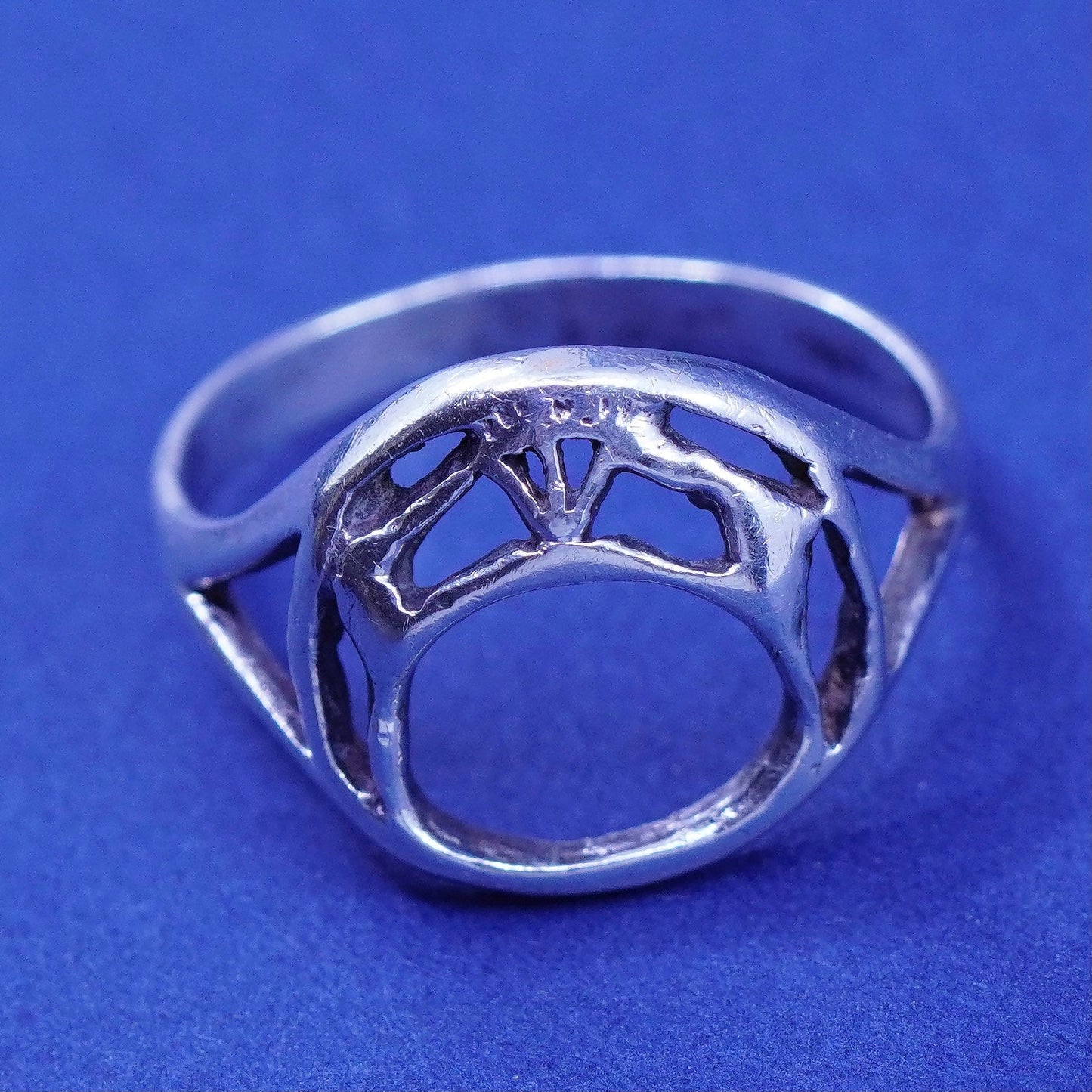 Size 5.5, vintage sterling silver handmade ring, 925 band