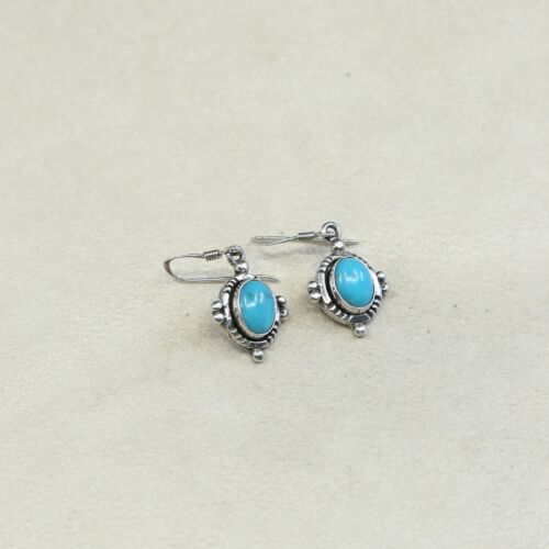Amazing handmade Sterling Silver earrings, 925 Turquoise Dangles