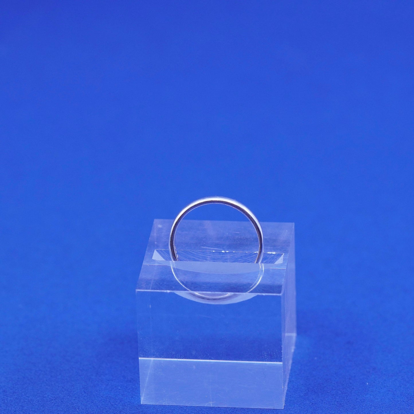 Size 7.25, vintage Sterling silver handmade ring, 925 wedding band