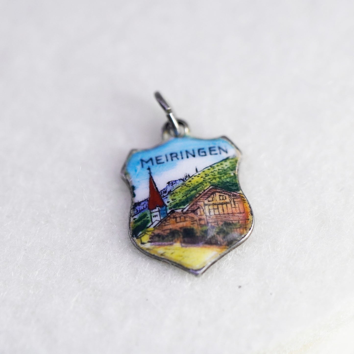 Vintage Souvenir Charm 800 Silver meiringen Switzerland