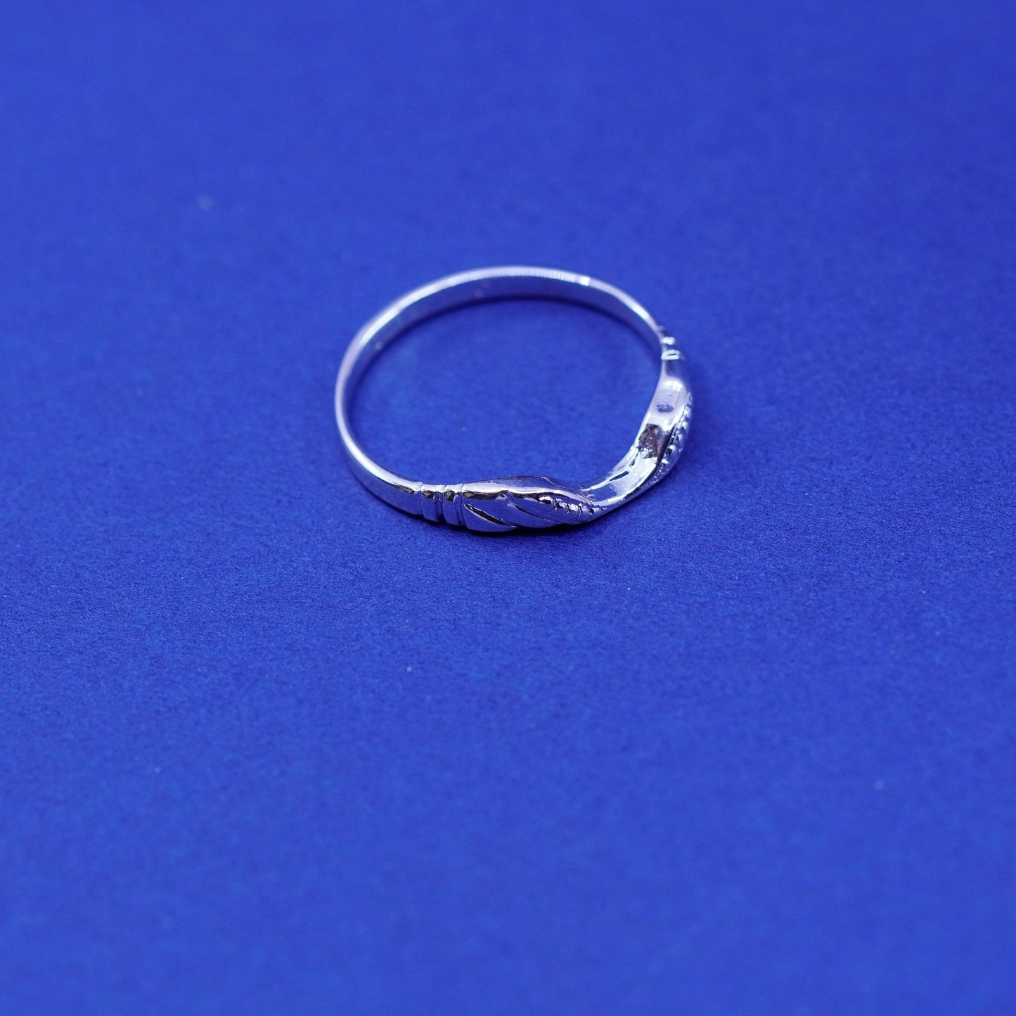 Size 8.25, vintage Sterling silver handmade ring, 925 band