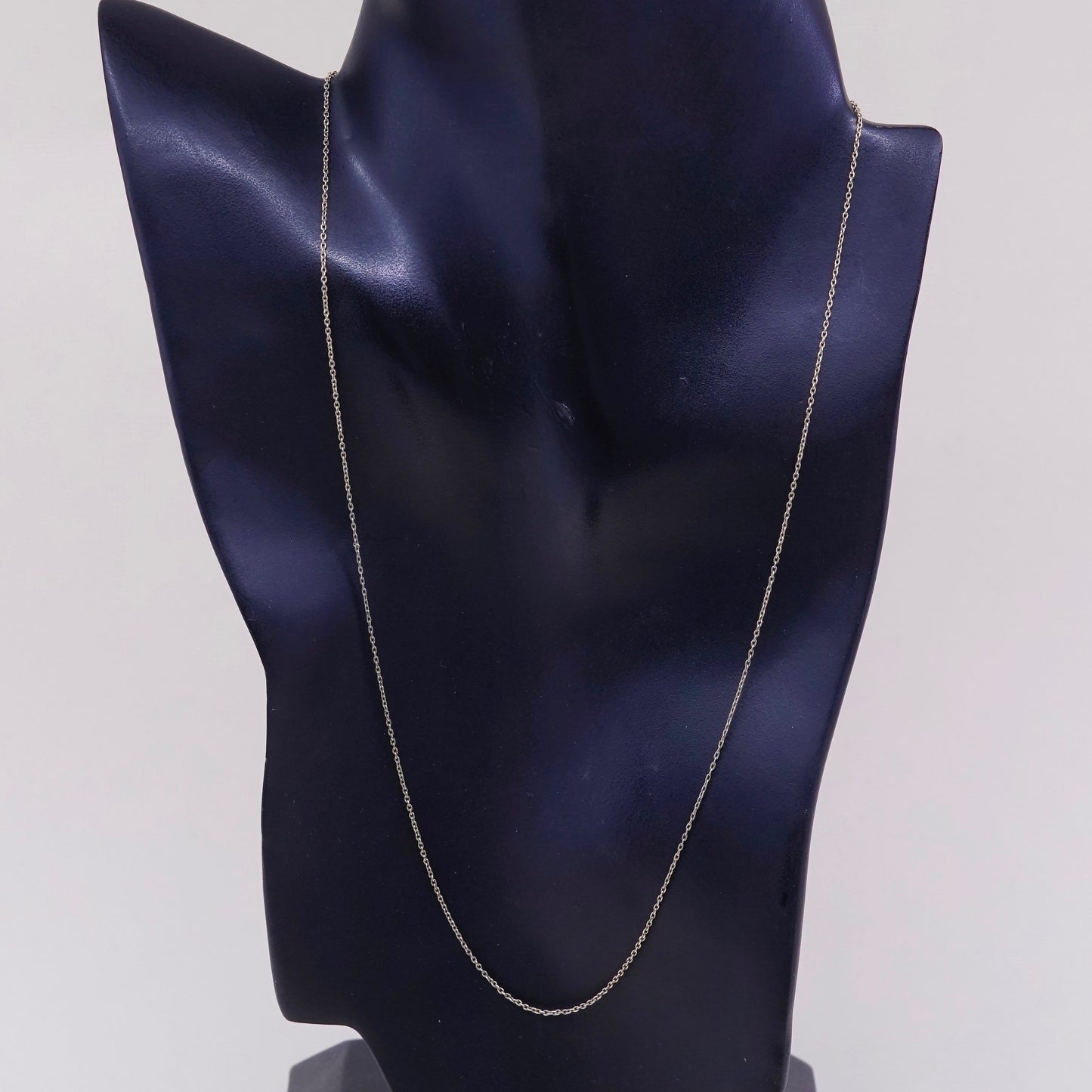20”, 1mm, Vintage vermeil gold over sterling silver circle chain