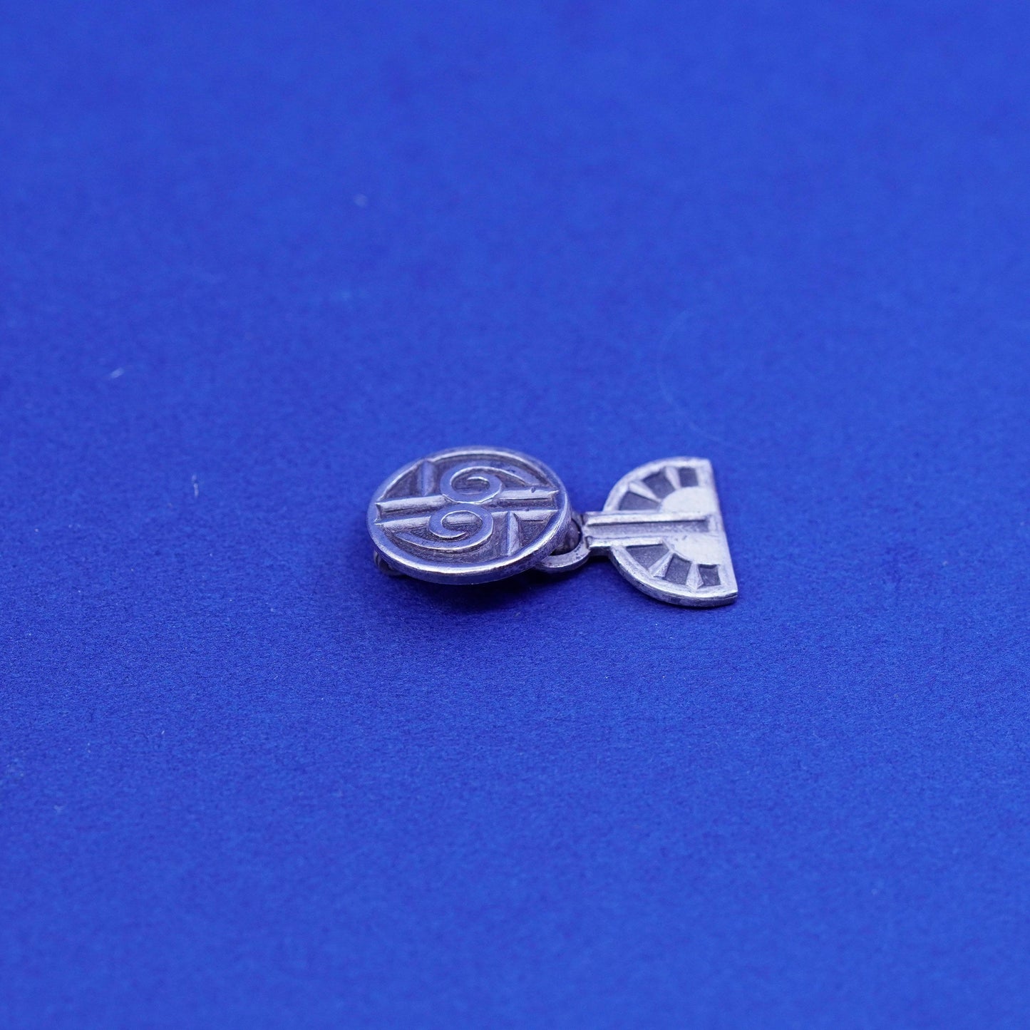 Vintage Sterling 925 silver handmade pin, stamped sterling