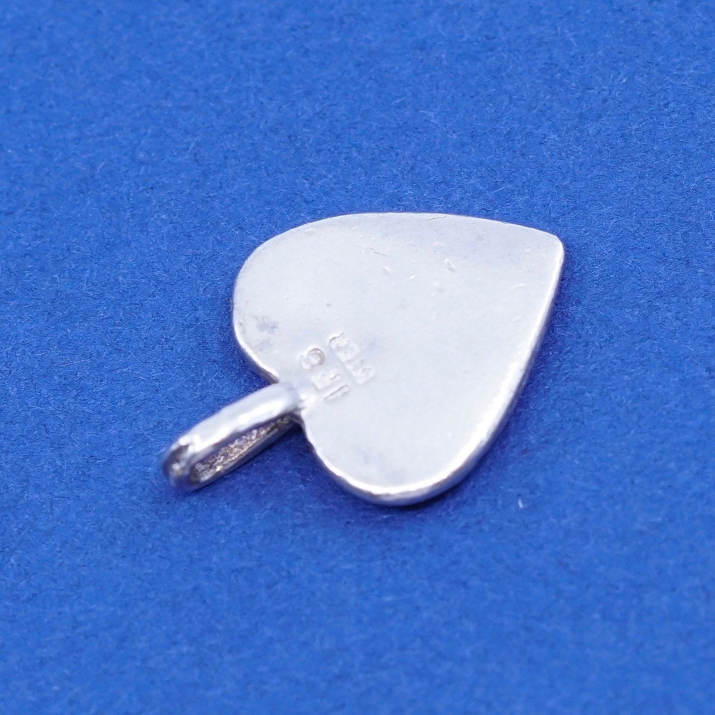 Vintage Sterling silver handmade pendant, IFB 925 heart