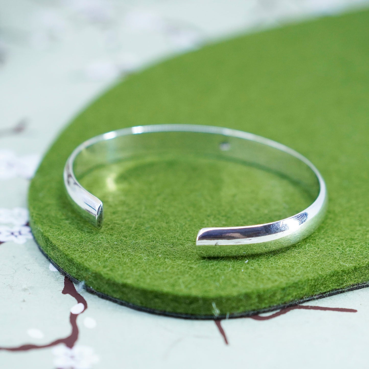 7”, southwestern Sterling silver bracelet, modern minimalist handmade 925 cuff
