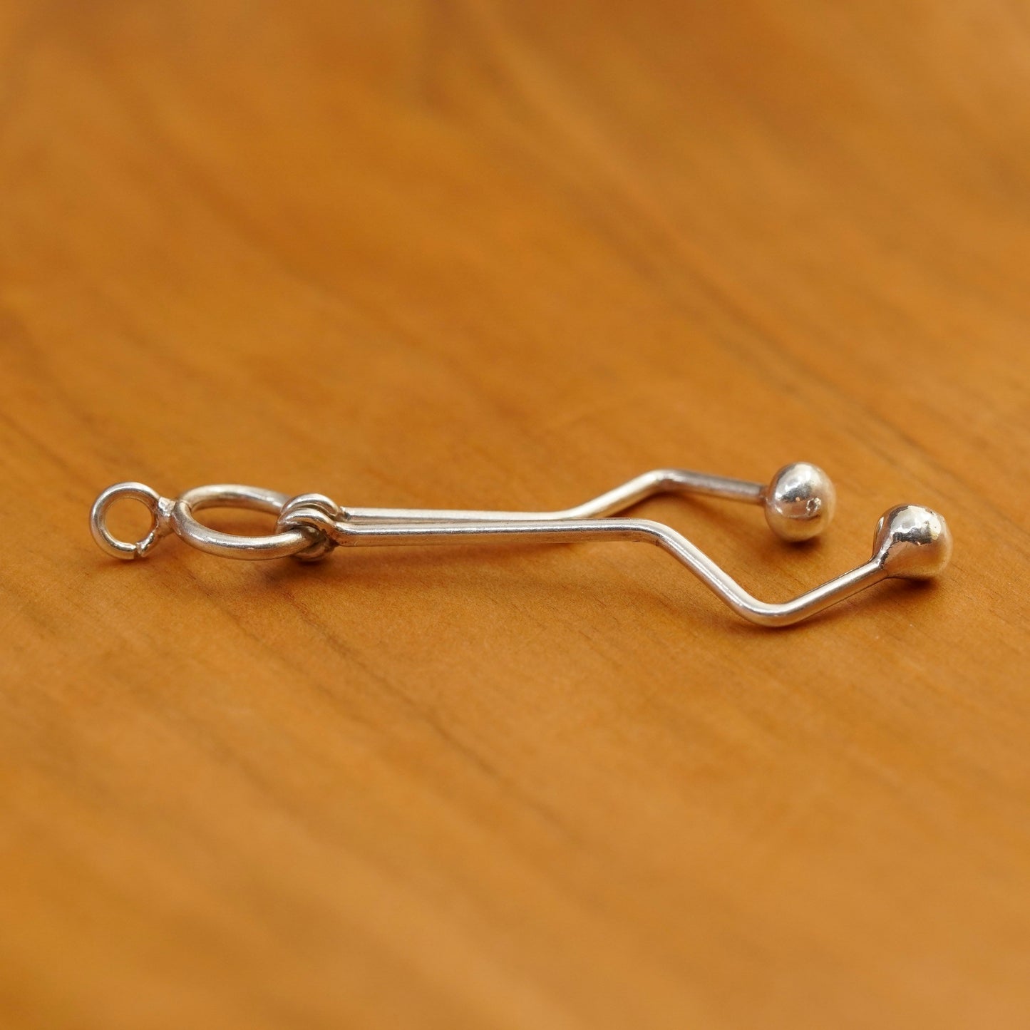 Vintage Sterling silver handmade pendant, 925 beads