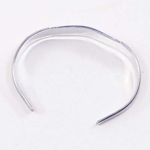 6.5”, Vintage Sterling Silver Handmade cuff, 925 Spoon Bracelet