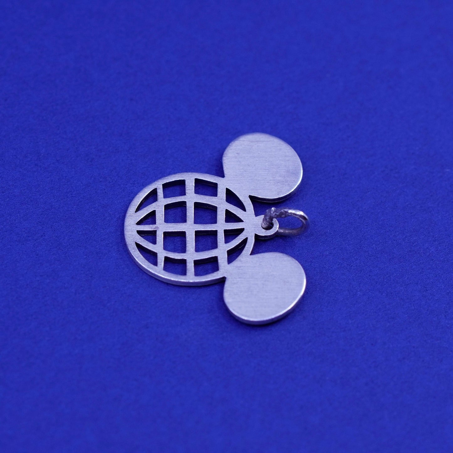 vintage Sterling silver handmade pendant, 925 Mickey Mouse pendant