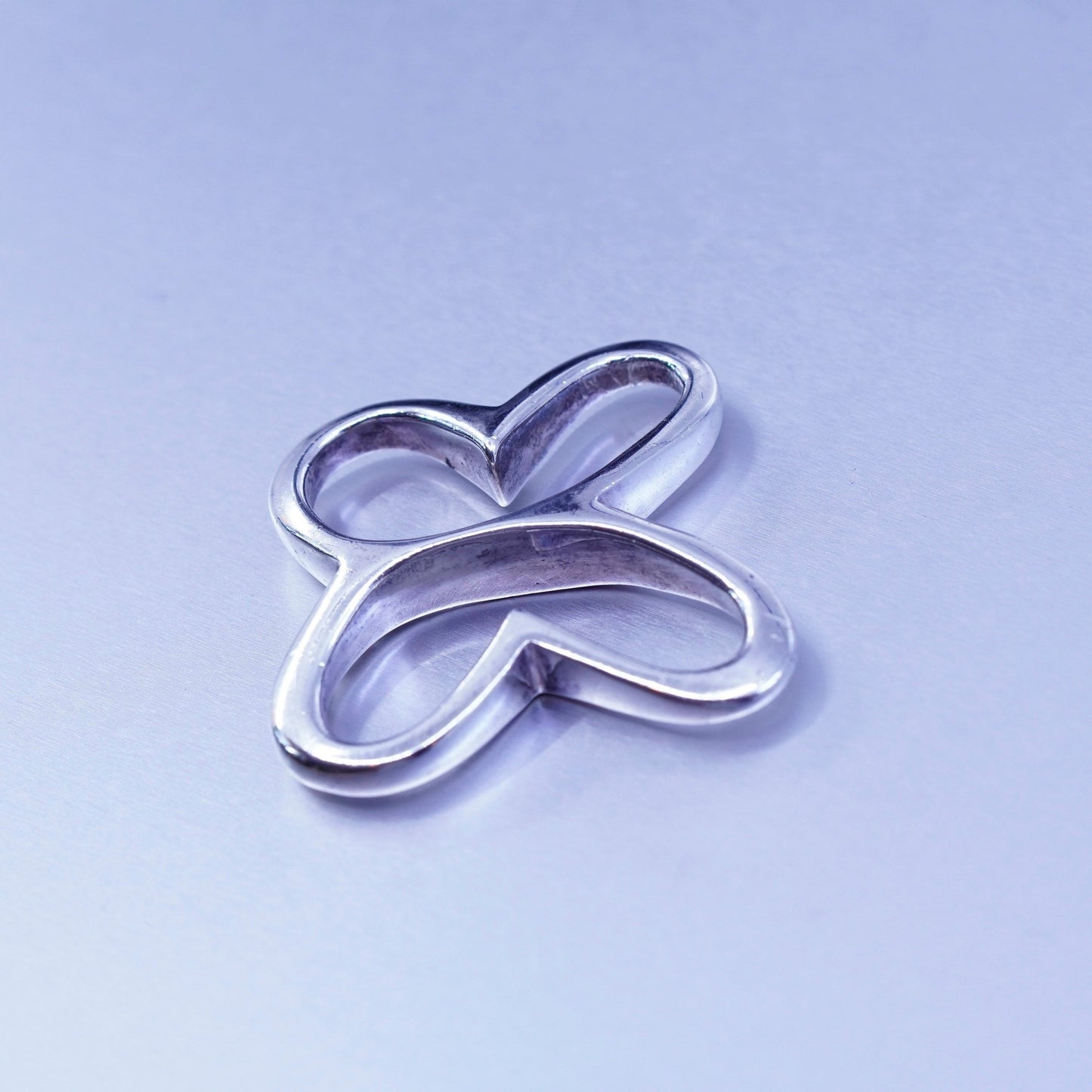 Antique designer Sterling 925 silver handmade simple modern 925 butterfly