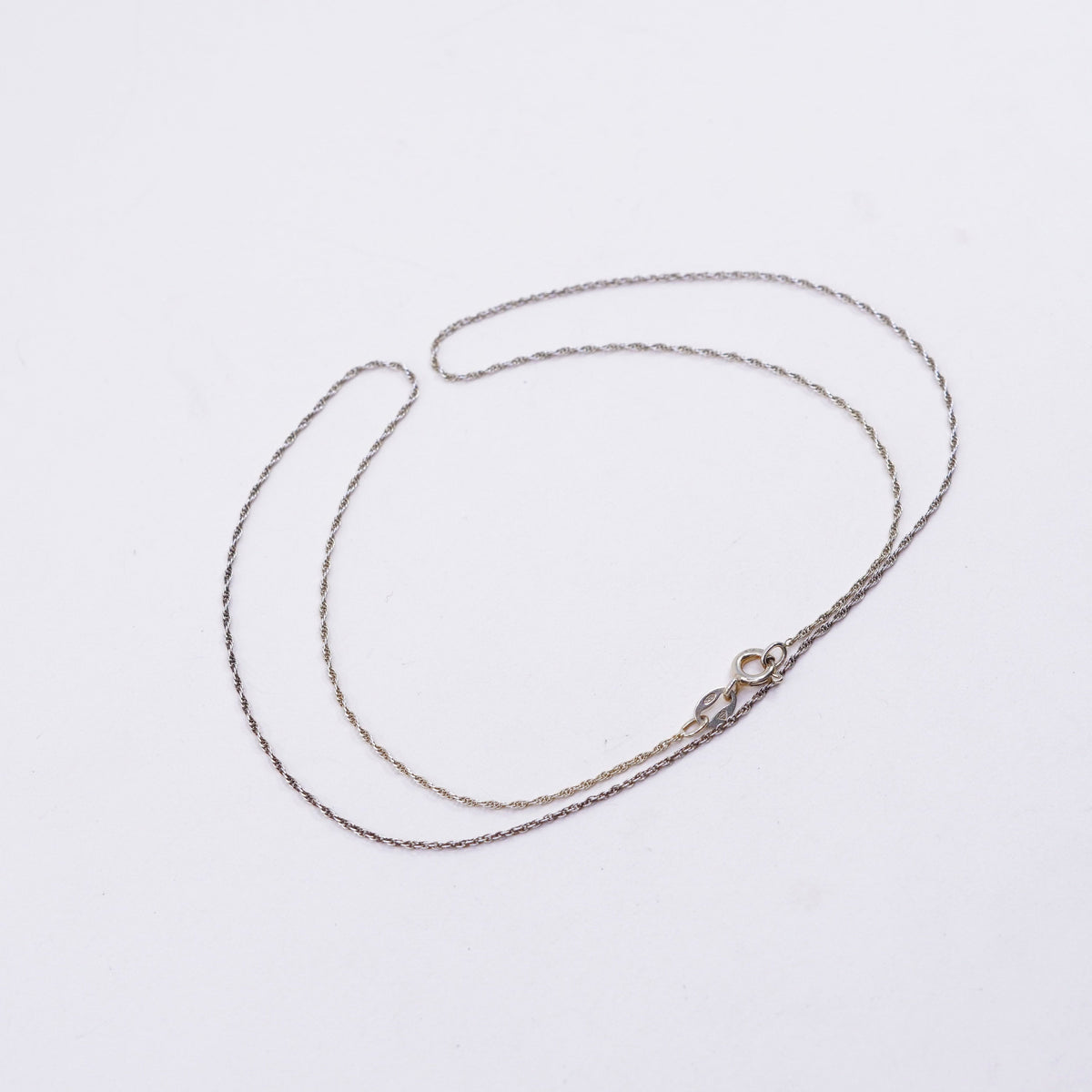 18”, Brighton Sayan vermeil gold Sterling silver necklace, 925 Singapore chain