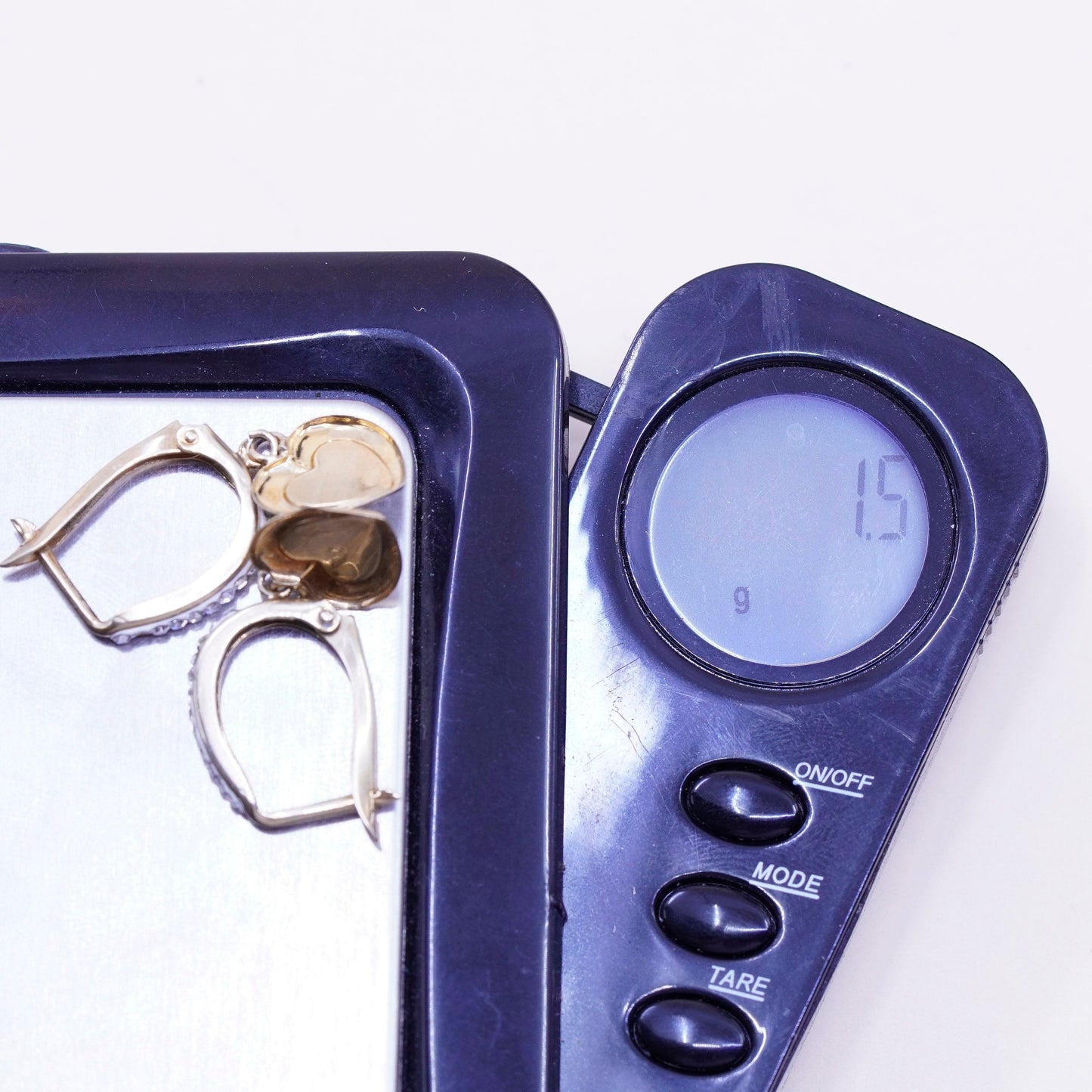 0.5”, vermeil gold over sterling silver earrings, 925 hoops, huggie cluster cz