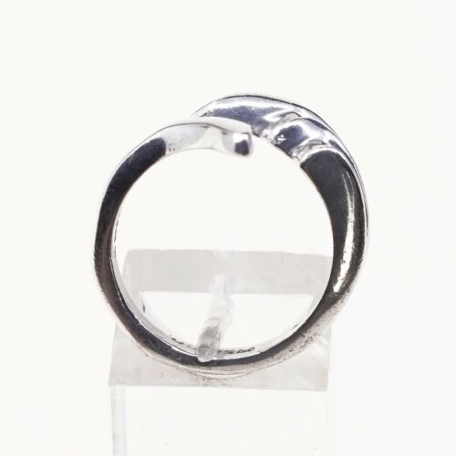 Size 7.25, Vtg Sterling Silver Handmade Ring, Mexico 925 Modern Minimalist Band