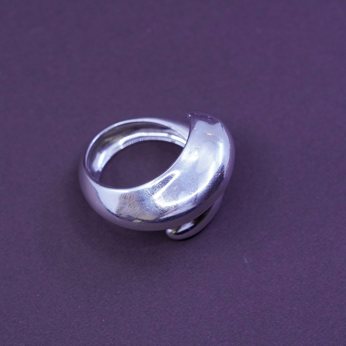 Size 9.5, Robert Lee Morris Studio Sterling silver handmade ring, wrap 925 band