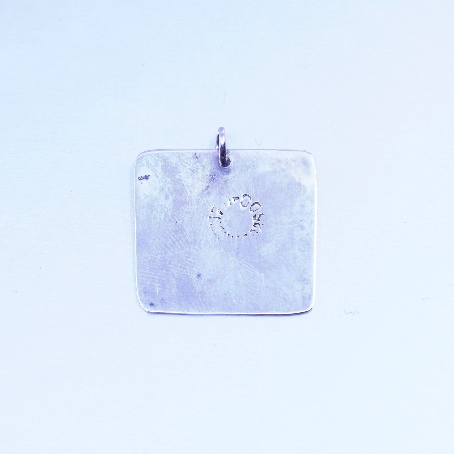 Vintage sterling 925 silver handmade friends friendship flower pendant charm