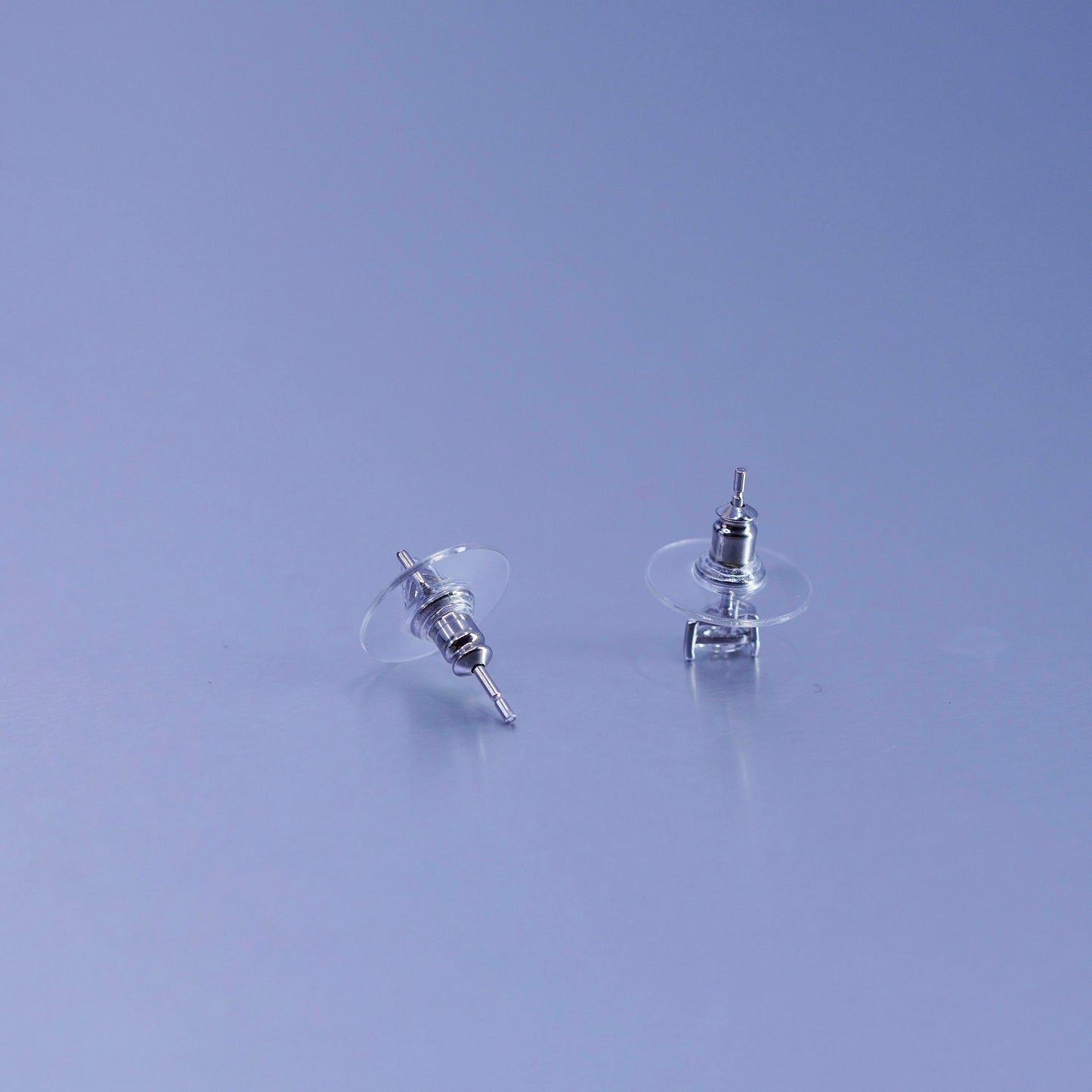 Vintage Sterling 925 silver handmade earrings, teardrop cz studs
