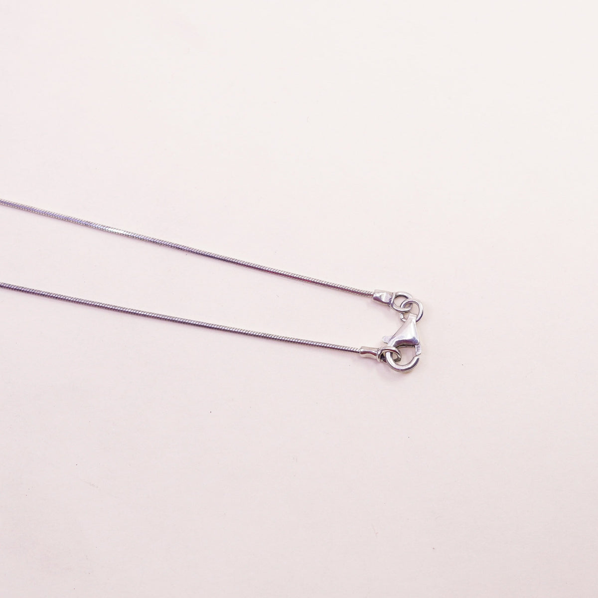 18”, Israel Shablool Didae sterling silver 925 necklace, snake chain pearl
