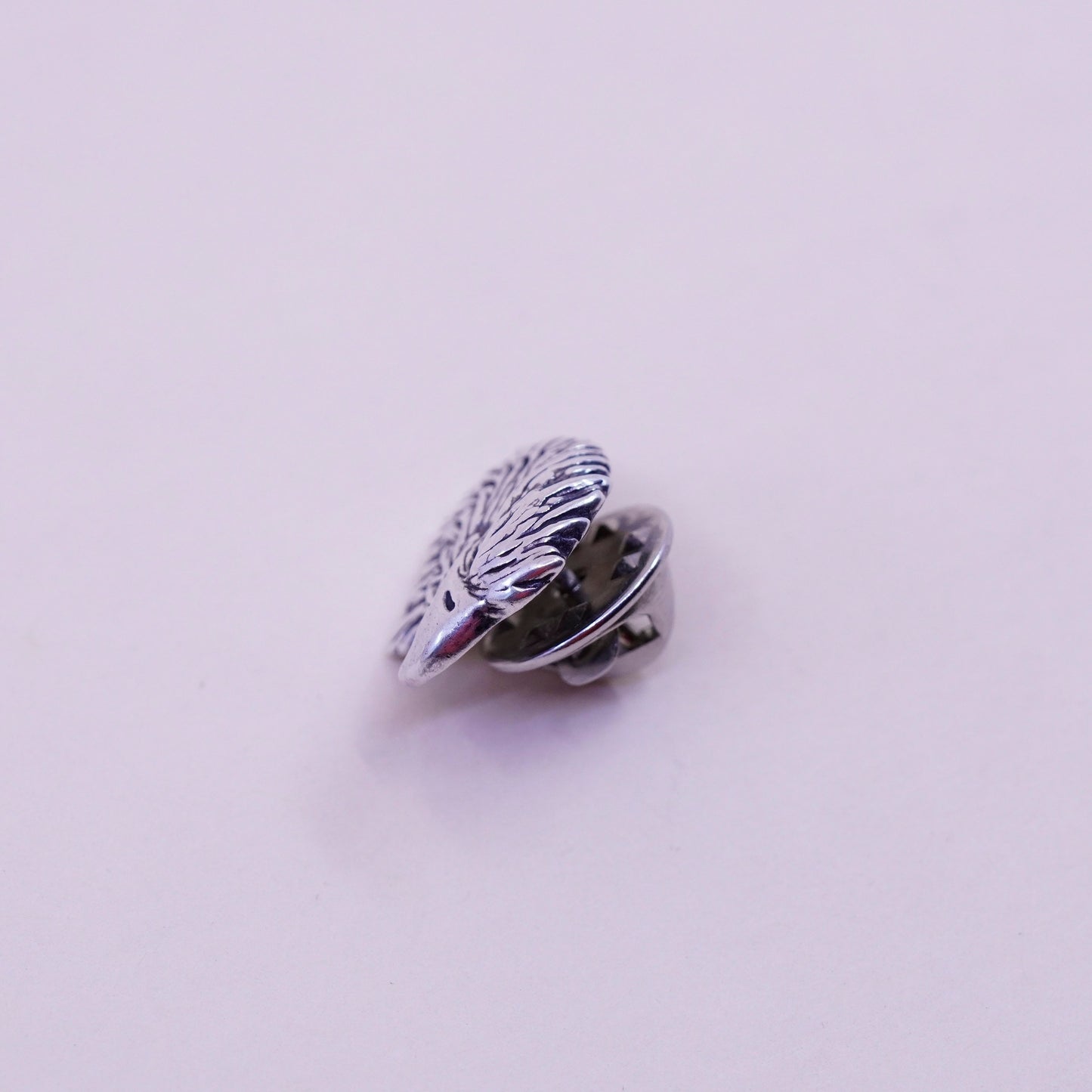 Vintage Mexico sterling silver handmade brooch, 925 bird Eagle head pin