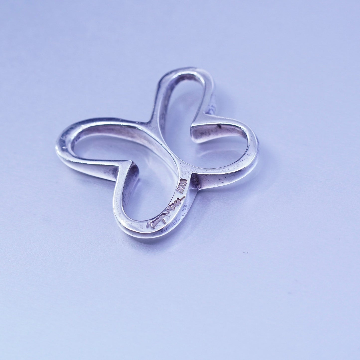 Antique designer Sterling 925 silver handmade simple modern 925 butterfly