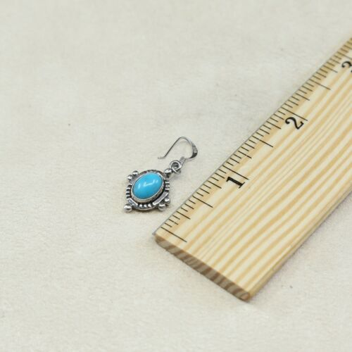 Amazing handmade Sterling Silver earrings, 925 Turquoise Dangles