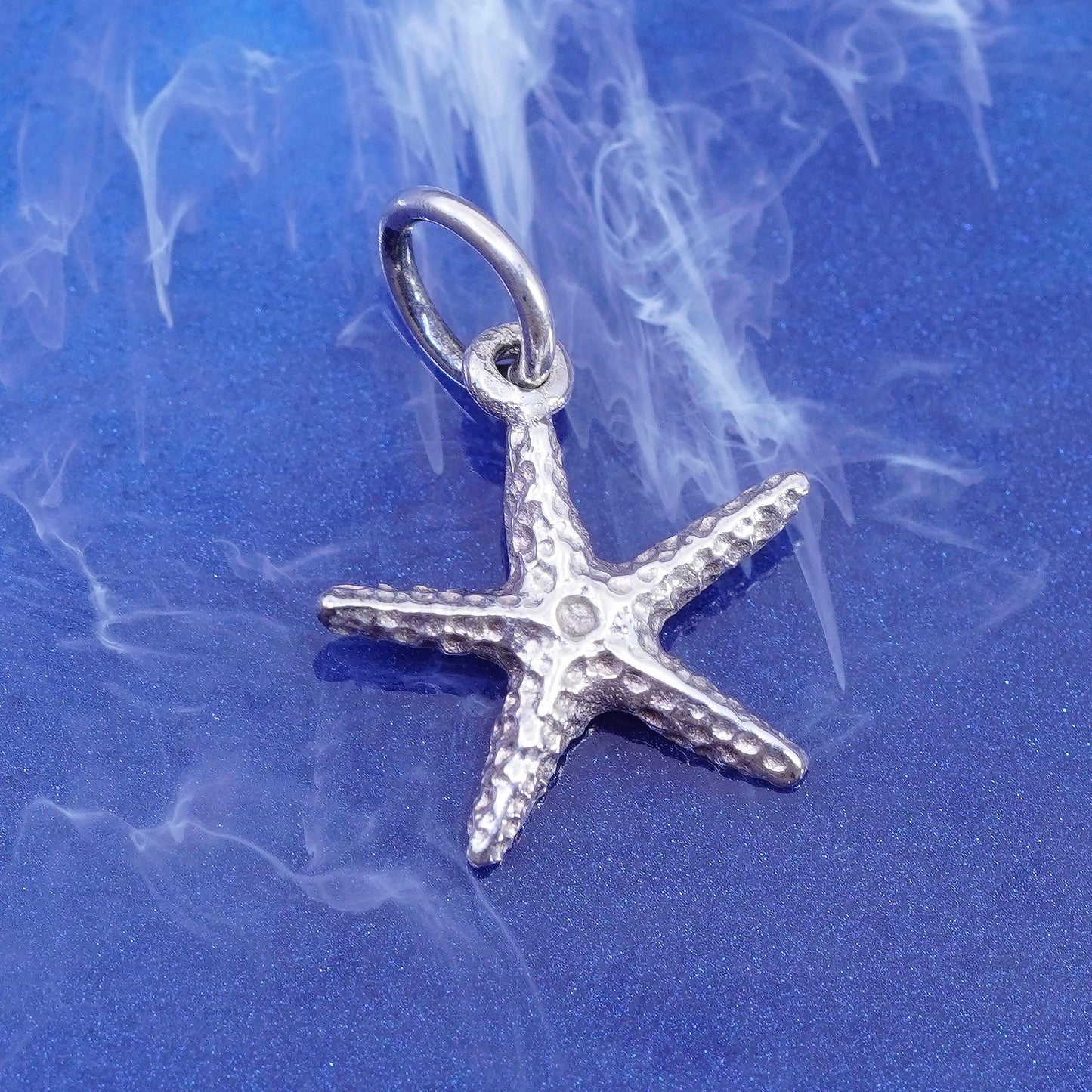 Vintage Sterling silver handmade pendant, 925 starfish charm
