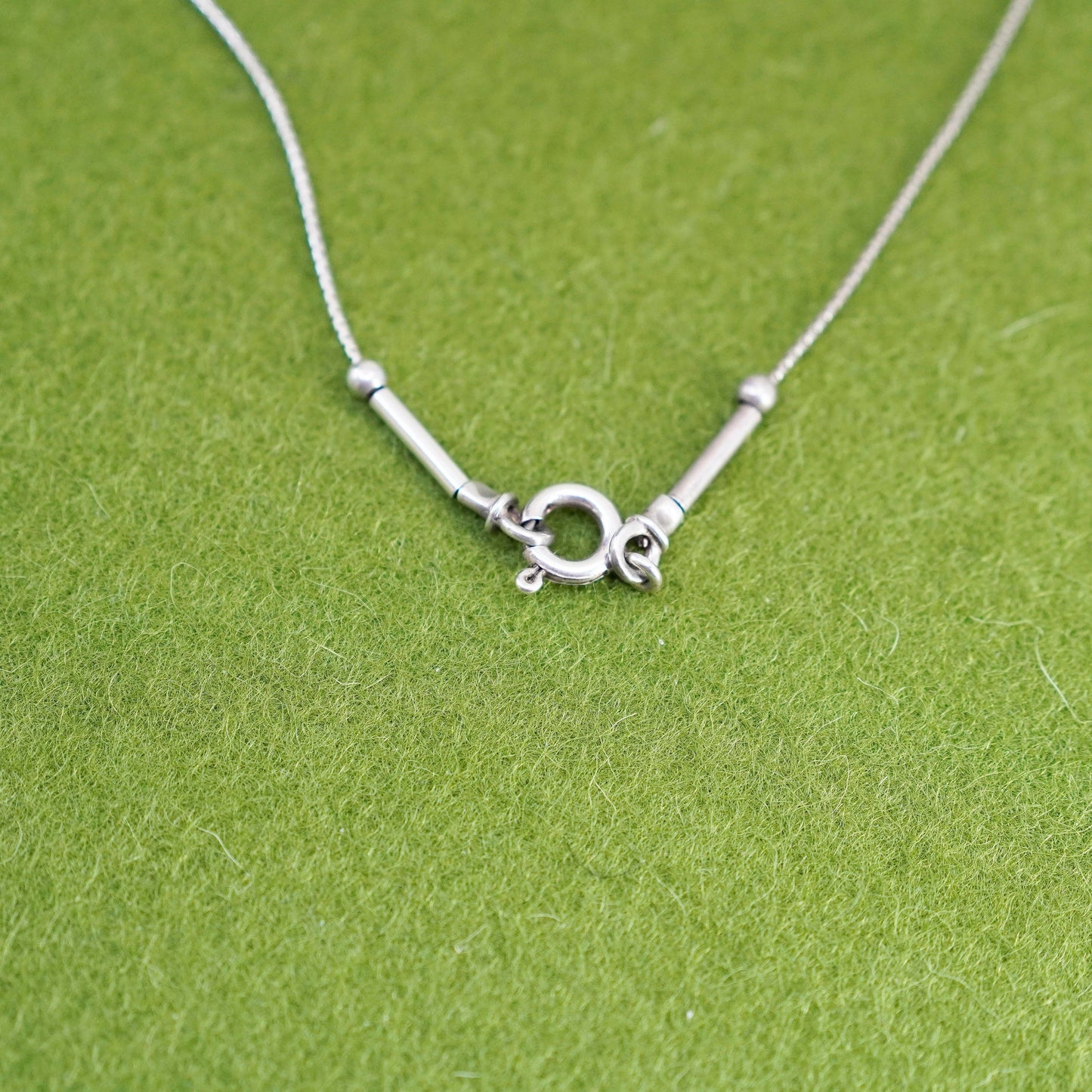 18”, Israel Shablool Didae sterling silver 925 necklace, snake heart pendant