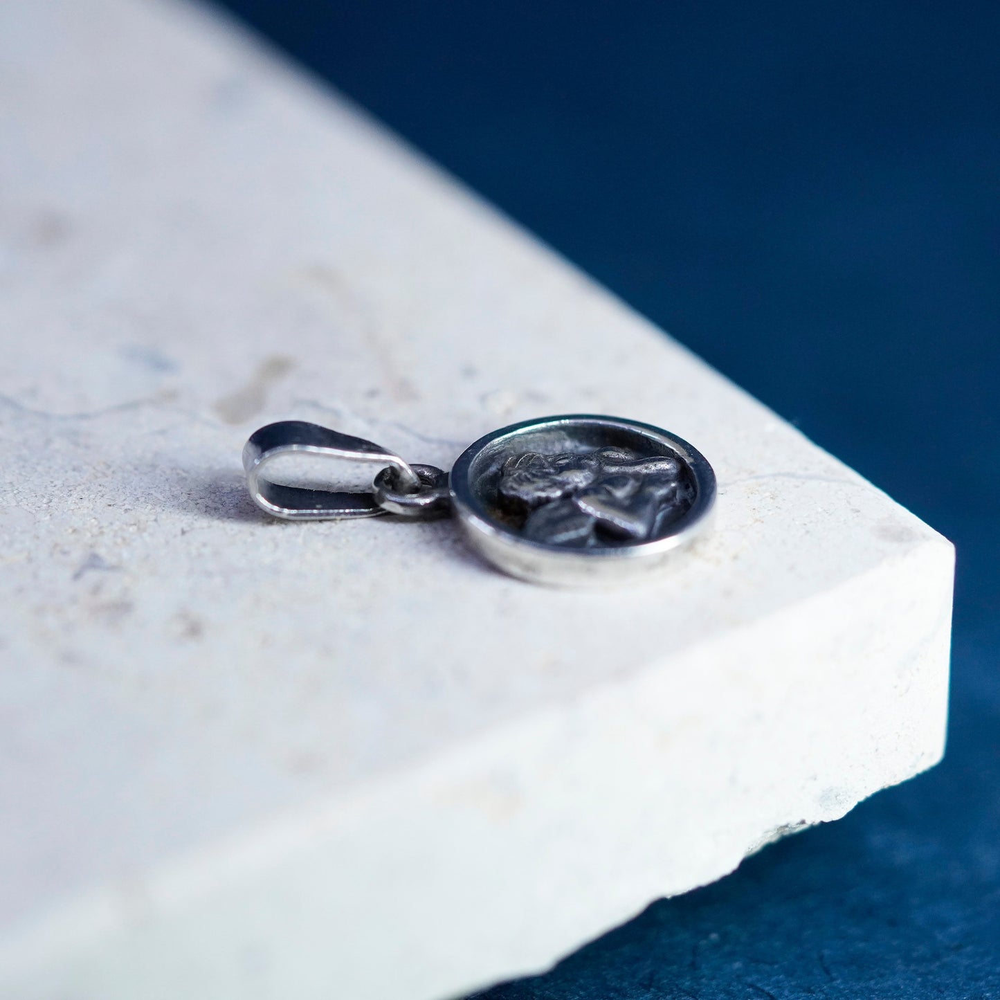 Vintage handmade Angel Sterling 925 silver charm pendant