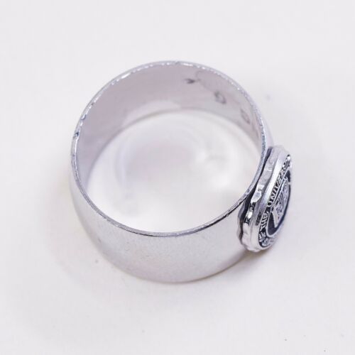 Size 6, Vtg Sterling Silver university of minnesota regents Band Rinv