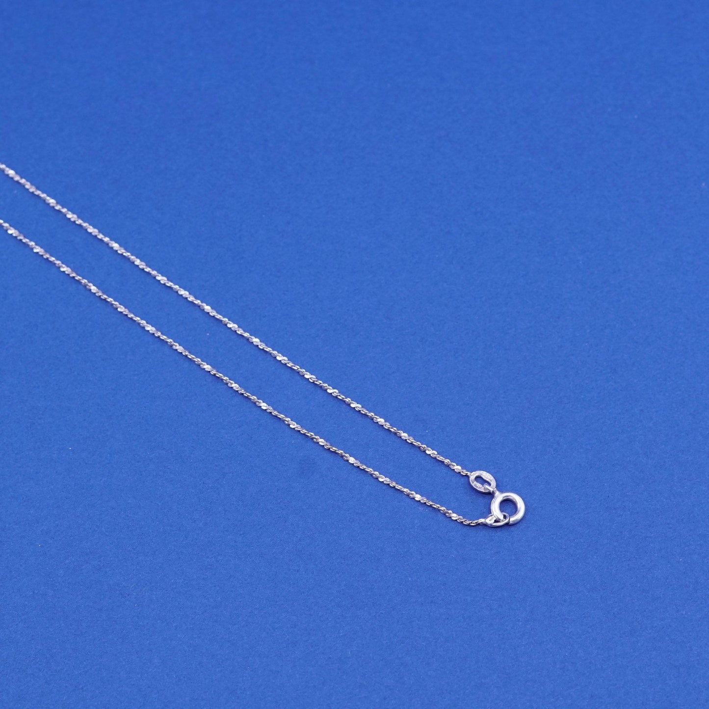 20”, vermeil gold over Sterling silver necklace, 925 twisted s link chain