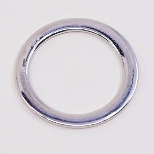 Vintage Thai Sterling Silver Handmade Pendant, 925 Circle Pendant