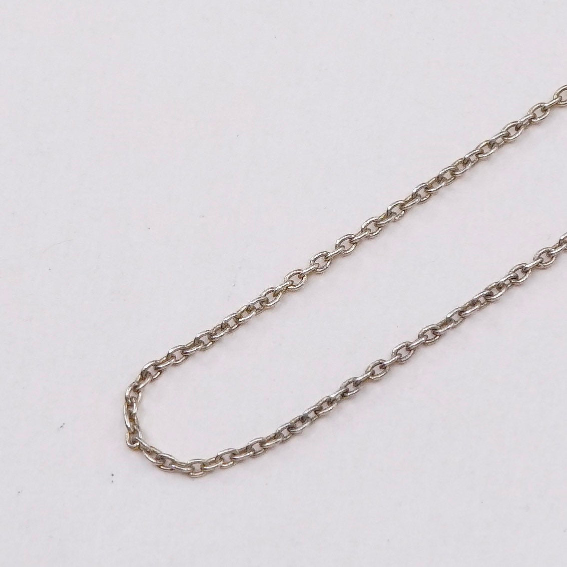 20”, 1mm, Vintage vermeil gold over sterling silver circle chain