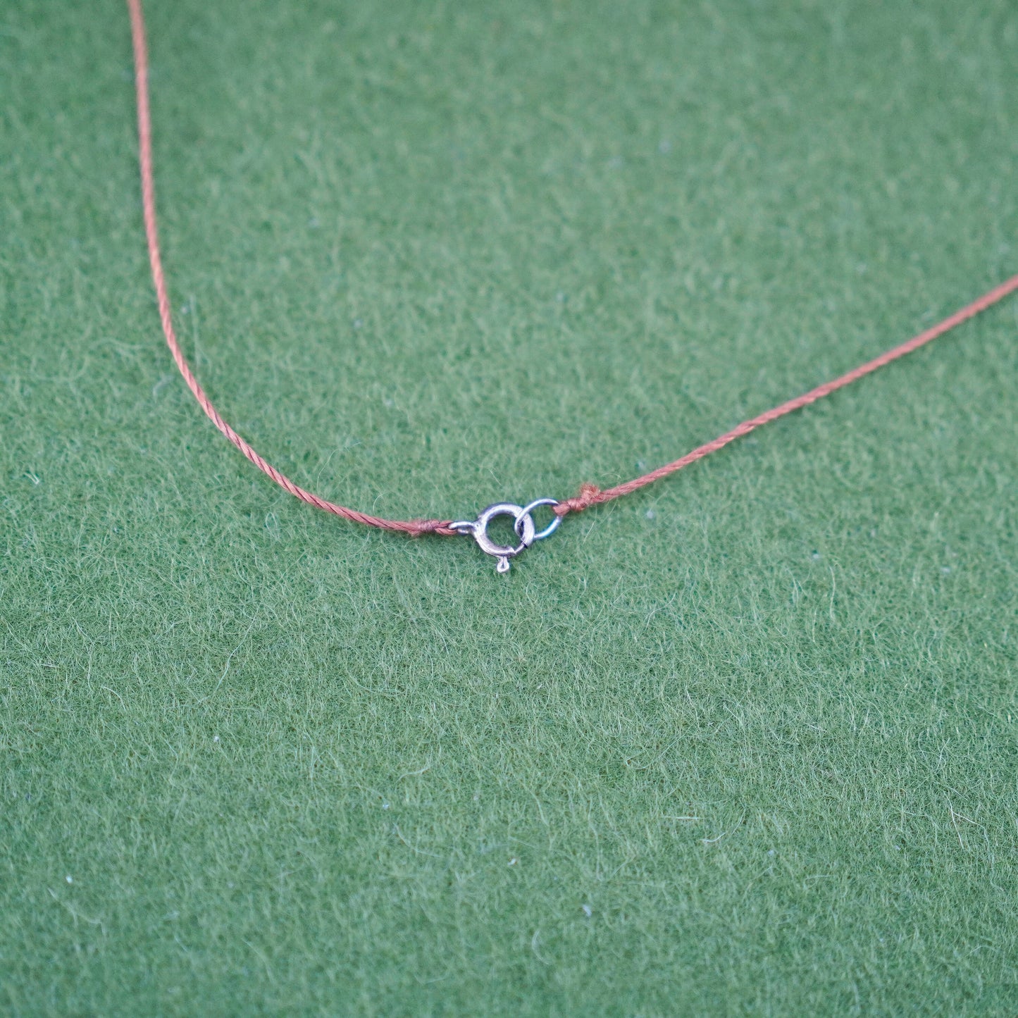 16” Sterling 925 silver handmade necklace, linen chain with horseshoe pendant
