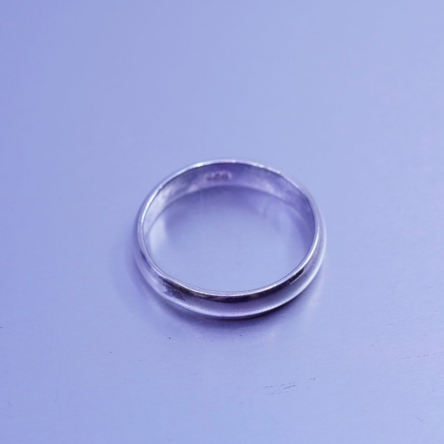 Size 12, vintage southwestern Sterling 925 silver wedding ring, band