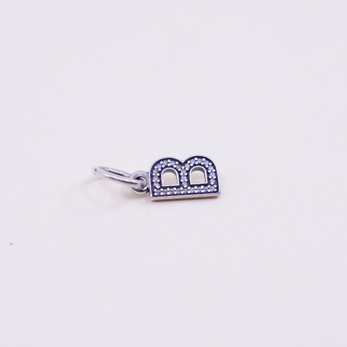 Vintage ALE sterling 925 silver handmade pendant, 925 initial “B” charm