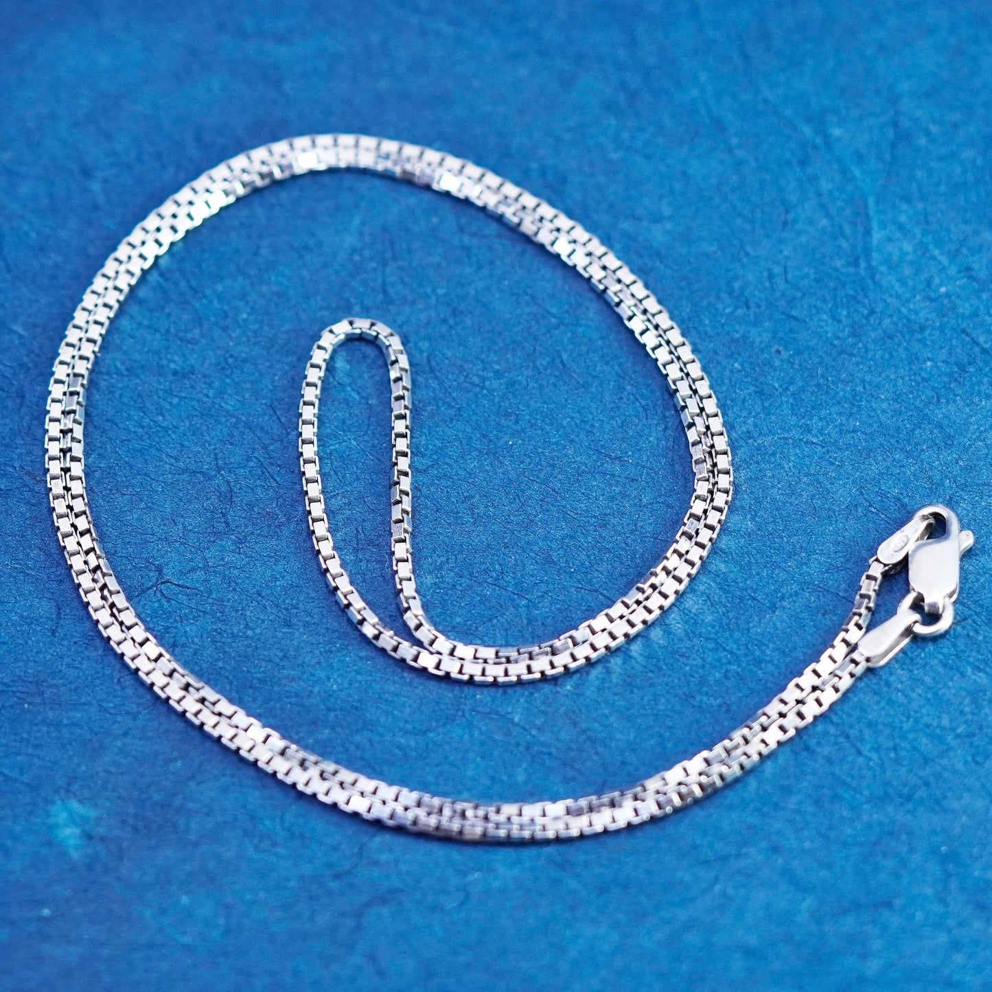 20”, 1.6mm, vintage Sterling silver necklace, 925 box chain