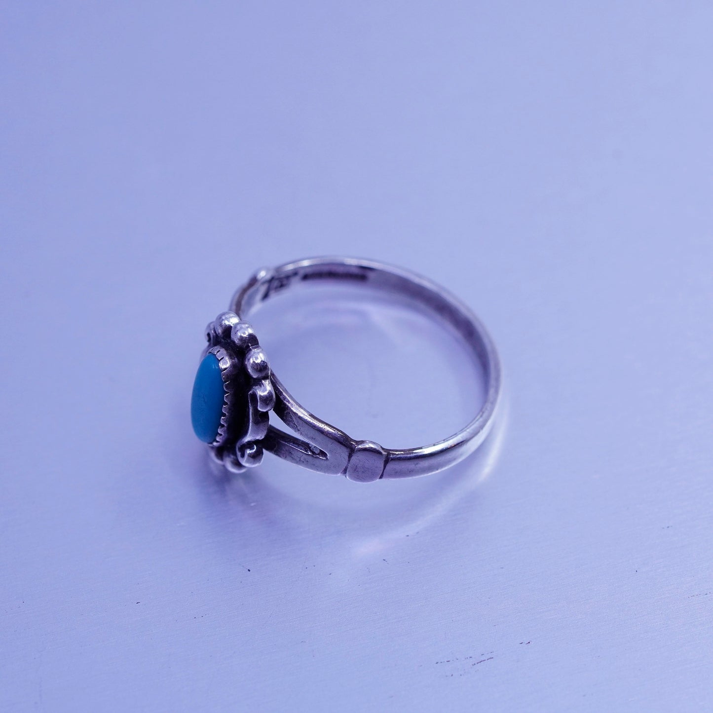 Size 6.5, Native American navajo Bell trading post Sterling 925 silver ring