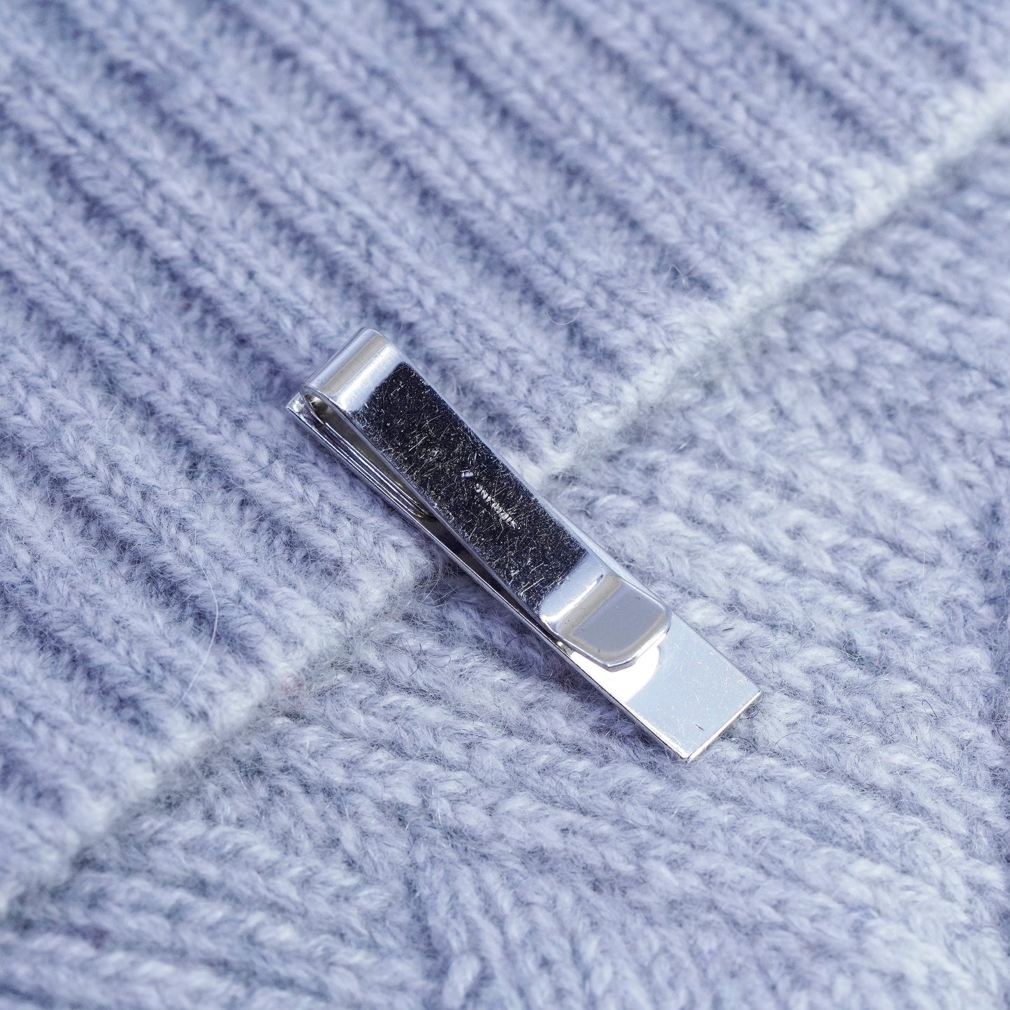 Vintage Sterling 925 silver textured tie clip