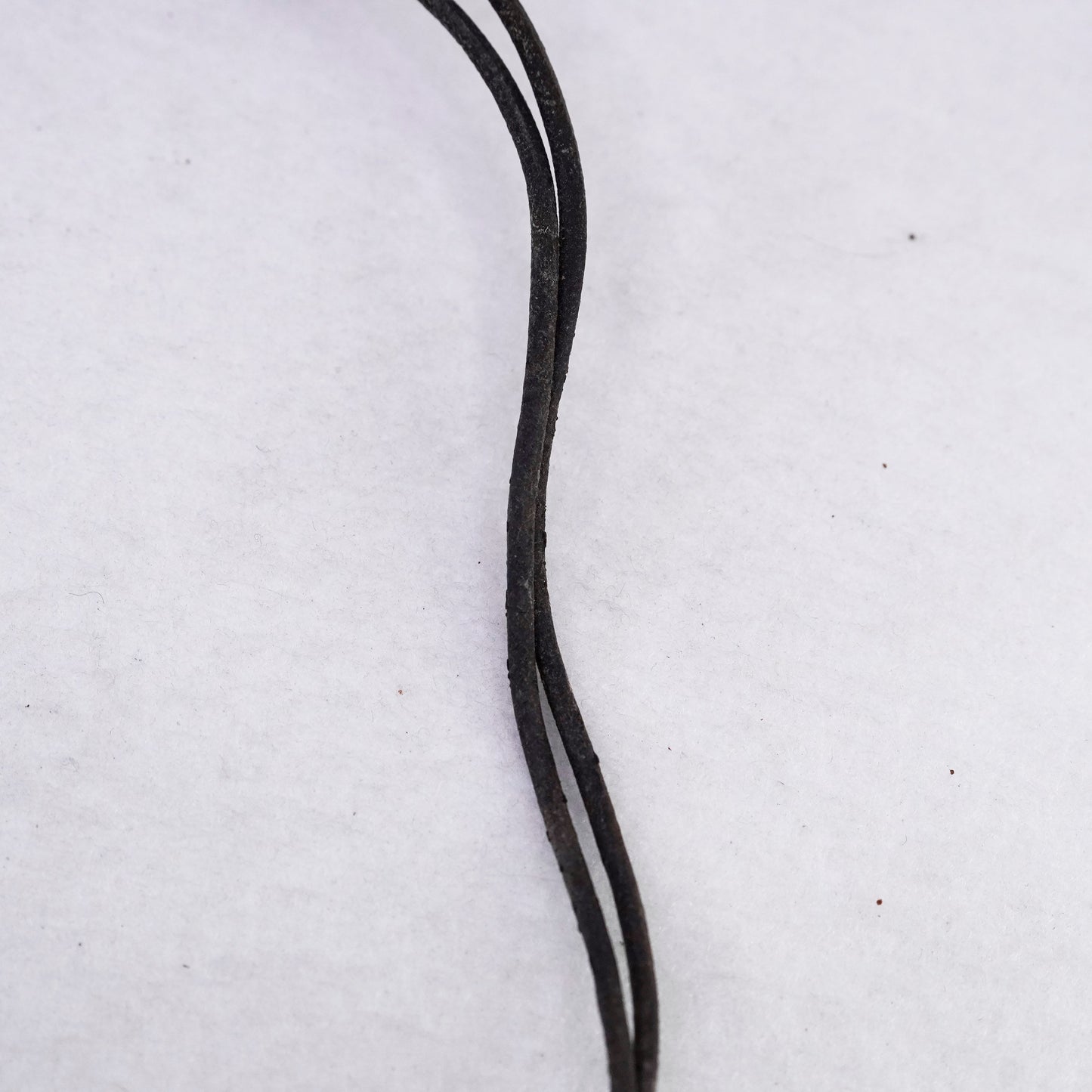 16”, Silpada 925 Sterling Silver double strands brown leather chain Necklace