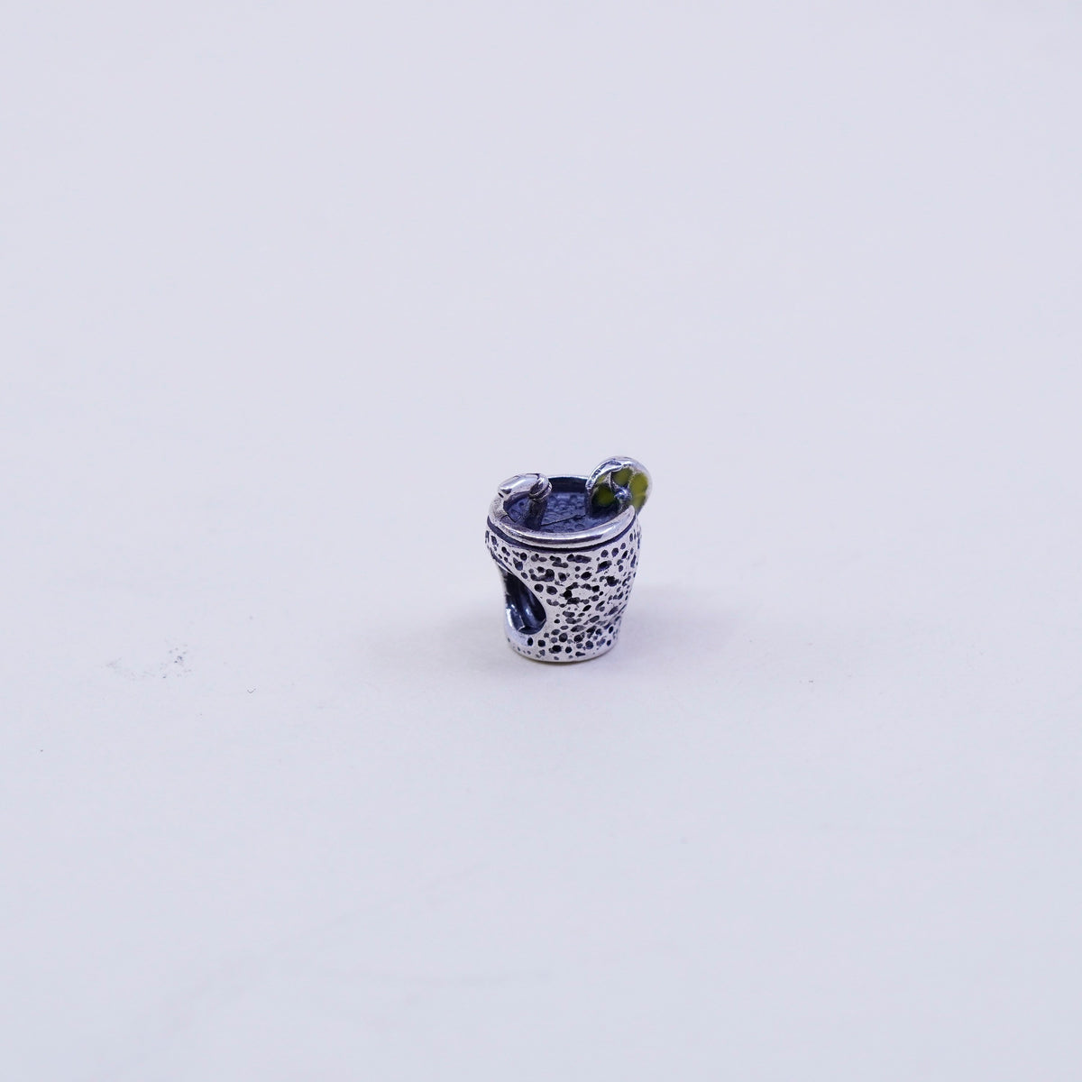 Cham sterling silver handmade drink cocktail cup pacer bead pendant, 925 charm