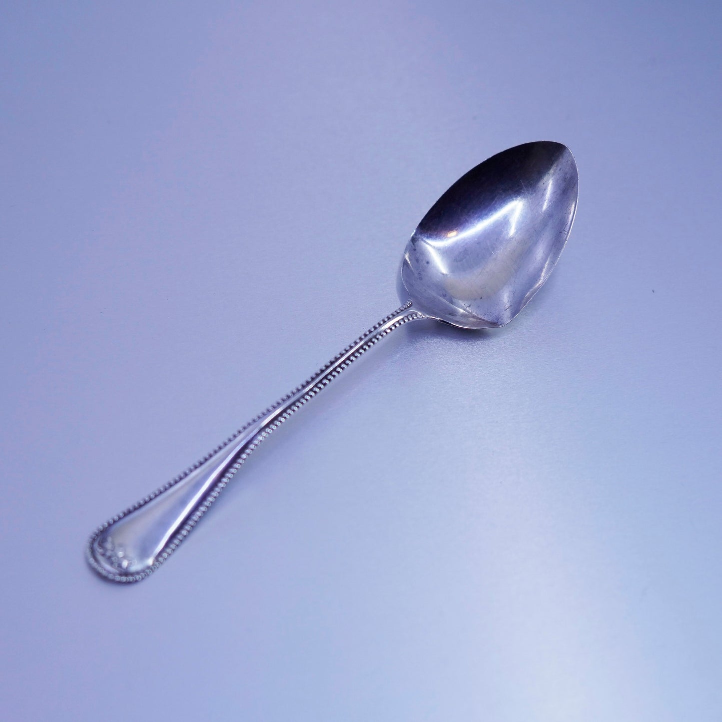 Vintage Sterling 925 silver handmade spoon, stamped Sterling