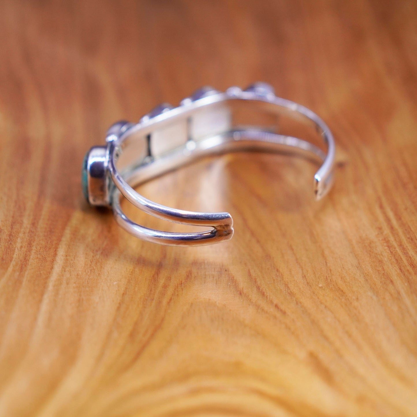6.5”, Navajo Sterling silver bracelet, Native American, 925 cuff turquoise