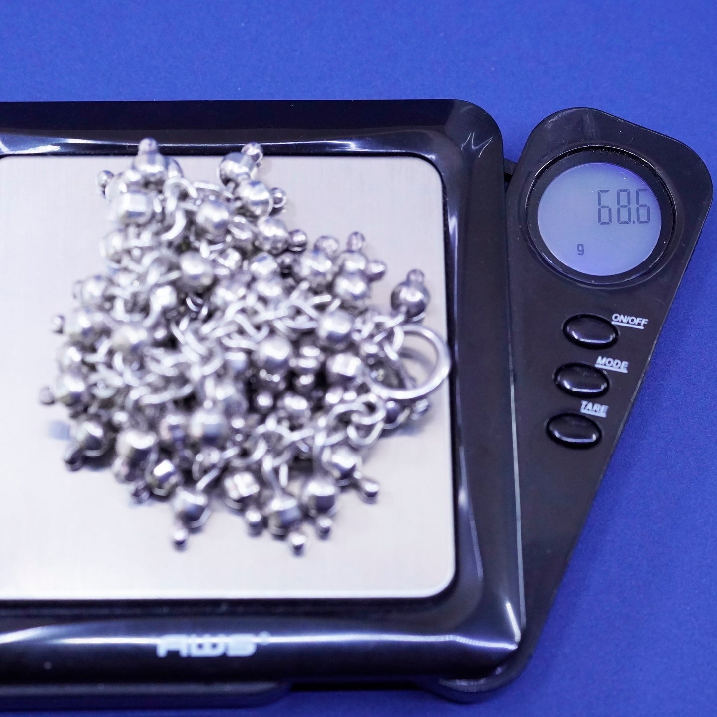 7”, Silpada B0919 handmade Sterling 925 silver Cha Cha Bracelet, cluster beads