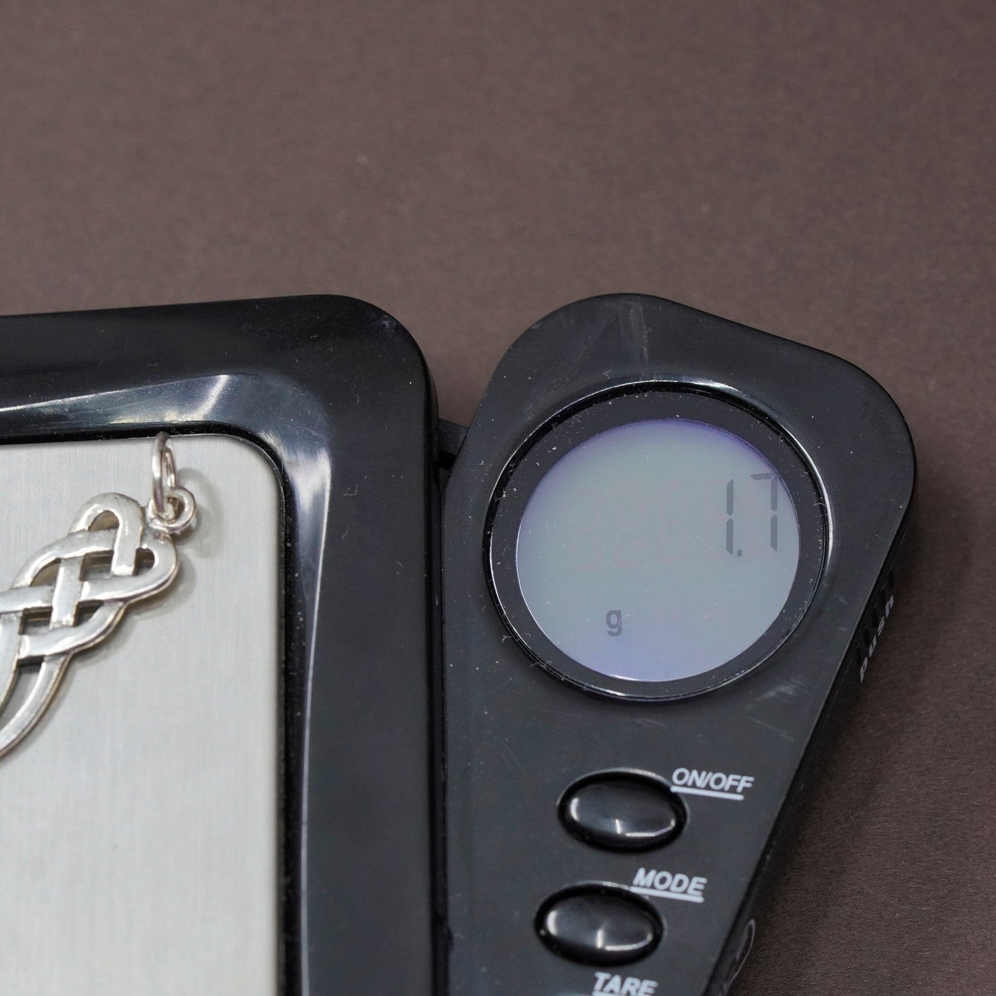 Vintage Sterling silver handmade pendant, 925 irish Celtic knot